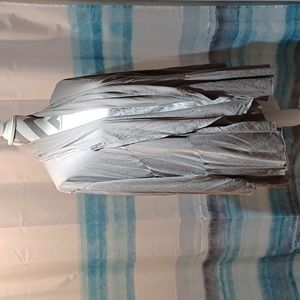 INC 3X woman's grey silky cardigan plus size